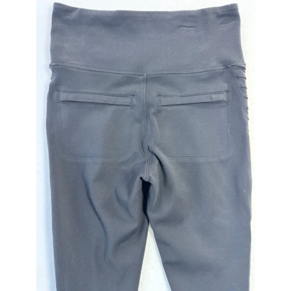 ATHLETA Delancey Moto Tight Women's SIZE XS Black Legging‎ Pockets Stretch Yoga